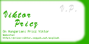 viktor pricz business card